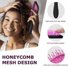 Vented Detangling Brush For Curly Thick Hair  Waveshaped Bristles For Scalp M   