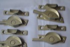 9 Sets Used Sliding   Double Hung Window Sash Locks   Keepers    30345   40364