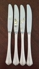 Lot Of 4 International Silver  flair   Modern Hollow Handle Dinner Knives 9 