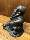Vintage Asian Wise Old Sage Or Deity Statue Known For Wisdom  Good Fortune