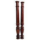 2 Baluster Wood Carving Column 20 59 In Antique French Architectural Salvage