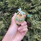 Dragonfly Vintage-style Perfume Bottle 25ml In Emerald Green