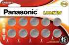 10 X Panasonic Lithium Battery 3v Cr2025 Cr 2025 Br2025 Dl2025 Button Cell Watch