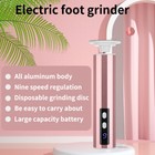 1800mah Electric Pedicure Tool 9-speed Callus Grinder W sandpaper Rings Set