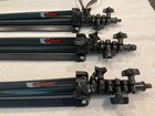 Multiblitz Professional Studio Light Stands Lot Of 3 With Carry Bag Photo Video
