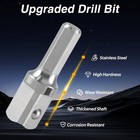 Upgraded Stainless Steel Trailer Jack Electric Drill Adapter With A Silver 