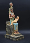Rare Ancient Egyptian Antique Statue Goddess Isis Breastfeeding Horus Egypt Bc