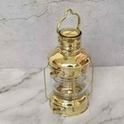 Antique Nautical Ship Lantern - Brass Anchor Oil Lamp Vintage Boat Light Lantern