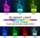 Princess Gift Night Light For Girls  3d Illusion Lamp With Remote   Smart Touch 