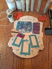 Vintage Boye Sewing Machine  Needle Wooden Tubes And Spools Plus Misc Needles 