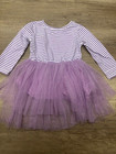 Girls 2 Years Old 2nd Birthday Party Dress Princess Purple Tutu Size 2-3 Year 90