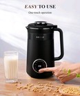 Kidisle 32oz Nut Milk Maker Soy Oat Almond Machine Self Cleaning Black