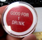 Vintage Twin Peaks Parlor  215 Bar San Francisco California Plastic Token Coin