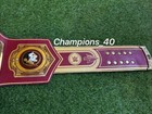 Florida State Seminoles Ncaa Championship Legacy Title Belt Adult Size 2mm Zinc