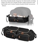 Boomistry Double Stroller Organizer For Bob Duallie Baby Jogger Gt2 Black