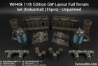 Wh40k 11th Ed Gw Layout Full Terrain Set  industrial   35pcs  - Unpainted