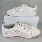 Women s Puma Vikky V2 Sz 6 5 011696 White Synthetic Casual Shoes Sneakers