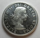 1964 Canada Silver Dollar Coin 80    1216j 