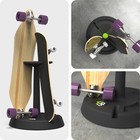 4-up Skateboard Floor Stand Rack Holds 4 Boards Longboard Display Storage Rack