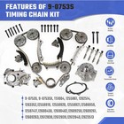 For 3 0l 3 6l Equinox Cts Srx Timing Chain Kit Oil Water Pump  4x Vvt Cam Phaser
