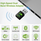 Usb Wifi Bluetooth Adapter  600mbps Dual Band 2 4 5ghz Wireless 