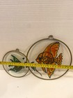 Vintage Handmade Art Glass Fish Sun Catchers  Colorful Coastal Art  Beach Decor