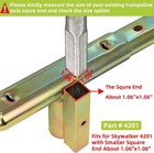 Trampoline Poles Lower Enclosure Straight Tube Parts 4201 2pk Skywalker