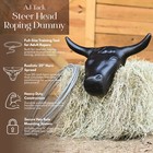 Aj Tack Adult Size 20  Horn Spread Steer Head Roping Dummy