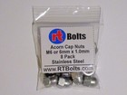  8  Metric 6mm Acorn Cap Nuts Safety Show Dome Hex Stainless Steel M6 Thread