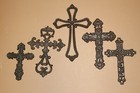 5pc- Wall Decor st  Augustine Cross Collection gifts church Decor ornate Crosses
