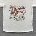 Vintage Mitch Smith The Legend Shirt Men Xl White Sprint Car Racing Short Sleeve