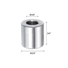 10pcs Stainless Steel Spacer 3 8  Bore X 3 4  Od X 3 4  Length Screw Standoff