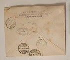 1926 Uruguay Registered Airmail Cover Montevideo To Rocha Early Flight 2 Birds