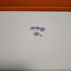 Hermes Chaine D ancre Paris Porcelain Change Tray Plate 16 X 12 Cm Blue