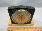 Stunning 1930 40s Black Gold   Alabaster Catalin Taylor Barometer