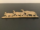 Vintage Solid Brass Key Rack 3 Elephants Trunk Up Good Luck Wall Hook Decor Mcm