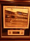 Joe Dimaggio Autograph 32x35 Professional Matted framed  100 Yankee Pins coa 