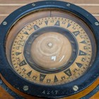 Kelvin And Wilfrid O  White Nautical Compass In Wooden Box