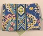 Vera Bradley Retired Rare Capri Blue Pocket Wallet