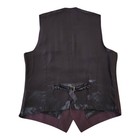Dolce   Gabbana Wool   Silk Vest Size 50 Burgundy Buttoned Formal Made In Italy