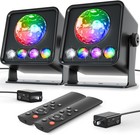 2-pack Sunset Lamp Disco Ball Party Lights - Sound Activated Led Strobe   Sta   