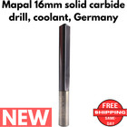Mapal 16mm Solid Carbide Coolant Thru Drill Bit 6  Oal Germany Nib Cnc Tool