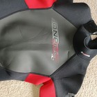 O neill Reactor Surf Suit Wetsuit Boys Girls Size 14 Zip Up Black Red Shorts 