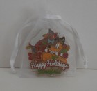 Disney Pin Dlr Cast Member 2014 Happy Holidays Pluto Disneyland Pin