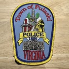 Vtg Town Of Pulaski Police Virginia Patch Used 