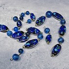 Confetti Spotted Czechoslivakia Czech Glass Beads For Crafting Vtg Repurpose