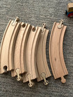 Ikea Lillabo Wooden Train Set 20 Pcs Track Cars Bridge