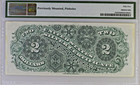 1886  2 Silver Certificate Fr  242 Au-55 Pmg Certified