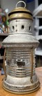 Antique Perkins Perko Maritime Marine Lantern Junior Jr Anchor 9    Brass Ribbed