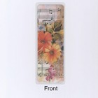 Eclectic Flowers   Music Notes Bookmark For Books  Gift For Bookworms  2x6 Inch